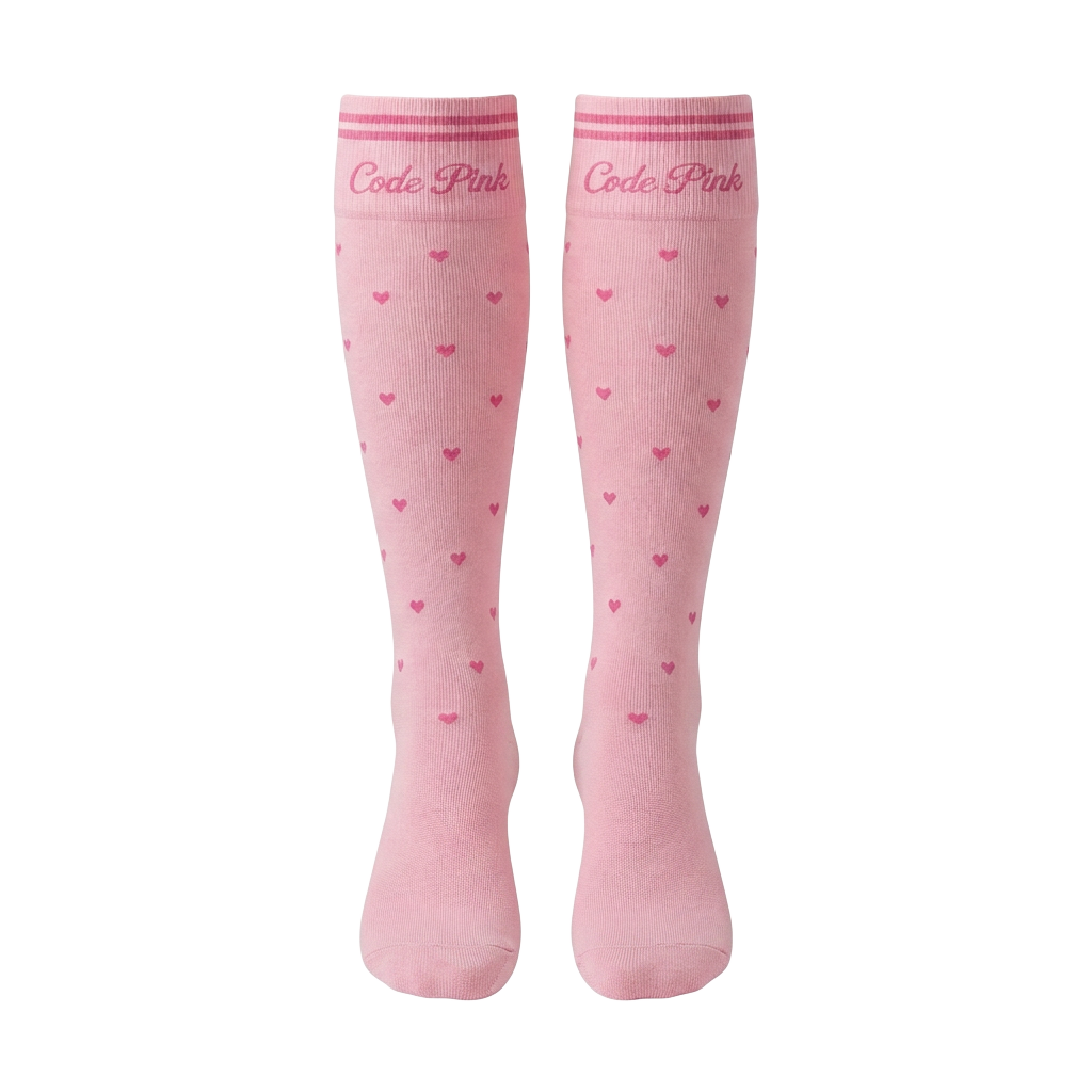 Code Pink Compression Socks